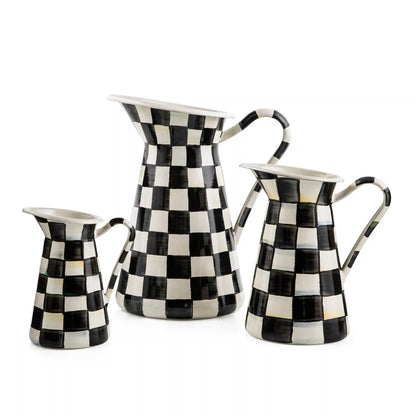 Emerald Check Large Practical Pitcher