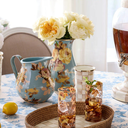 Wild Rose Brown Tall Vase