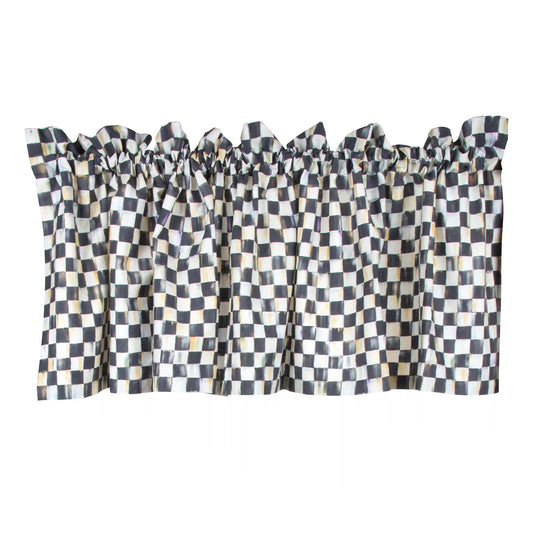 Rosy Check Cafe Valance