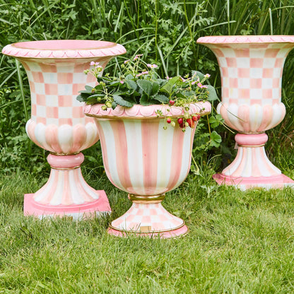 Courtly Check Pedestal Urn