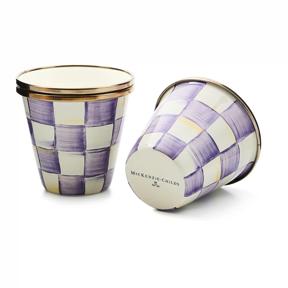 Sky Check Herb Pots, Set of 3