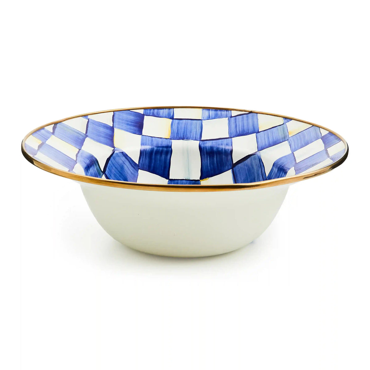 Rosy Check Serving Bowl