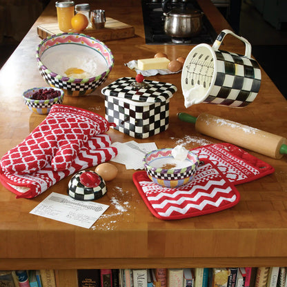 Courtly Check Recipe Box