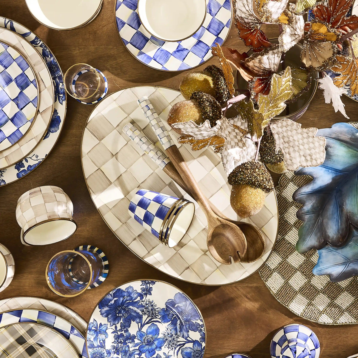 Courtly Check Large Oval Platter