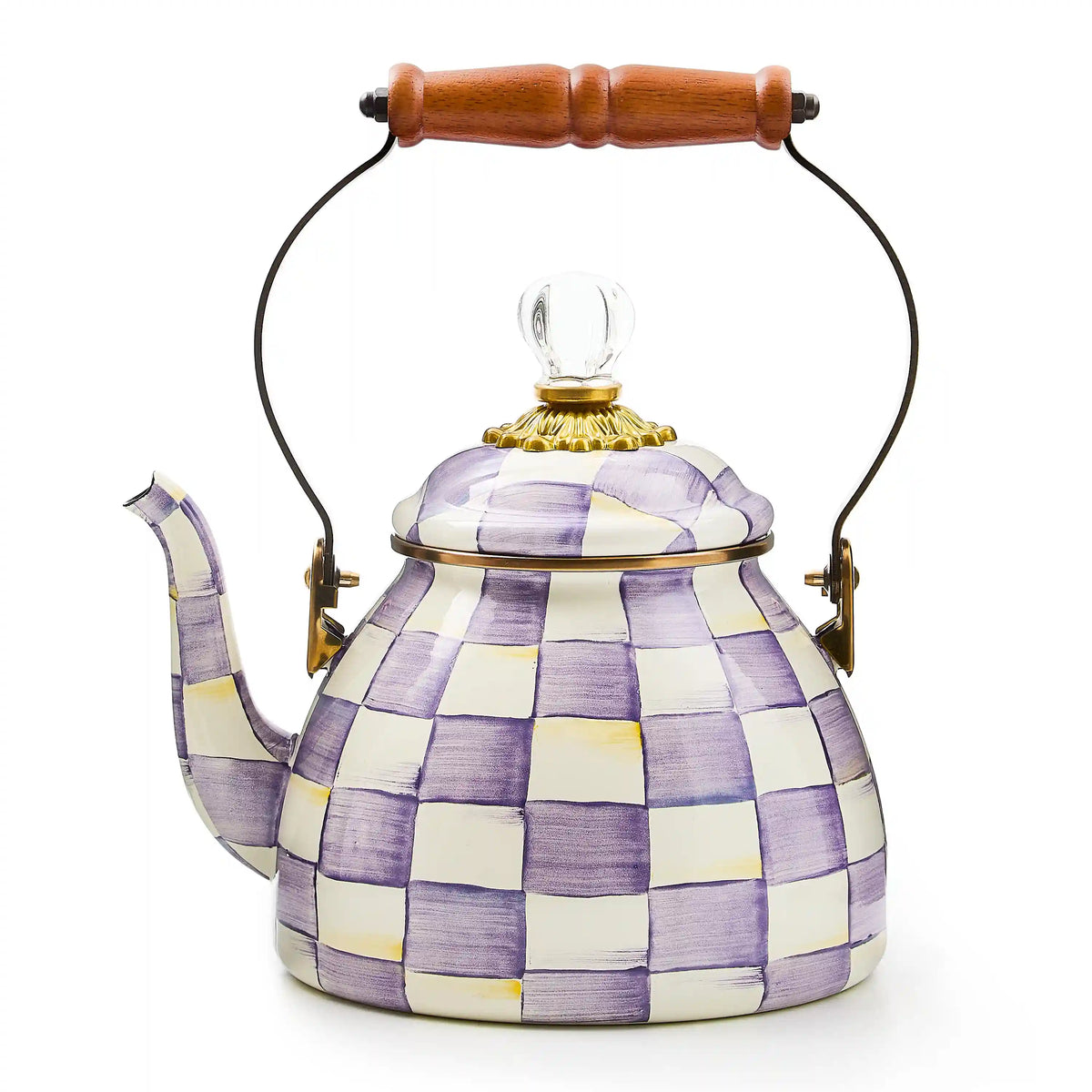 Emerald Check 2 Quart Tea Kettle