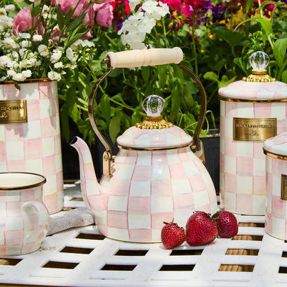 Emerald Check 3 Quart Tea Kettle