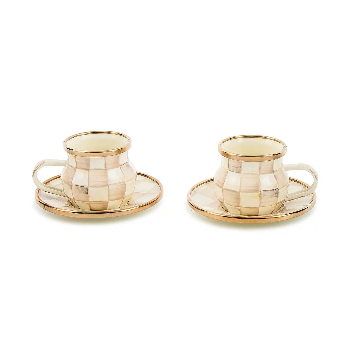 Courtly Check Espresso Cup & Saucer Set