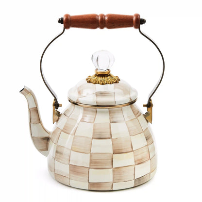 Emerald Check 2 Quart Tea Kettle