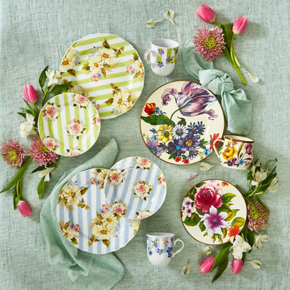 White Flower Market Mug