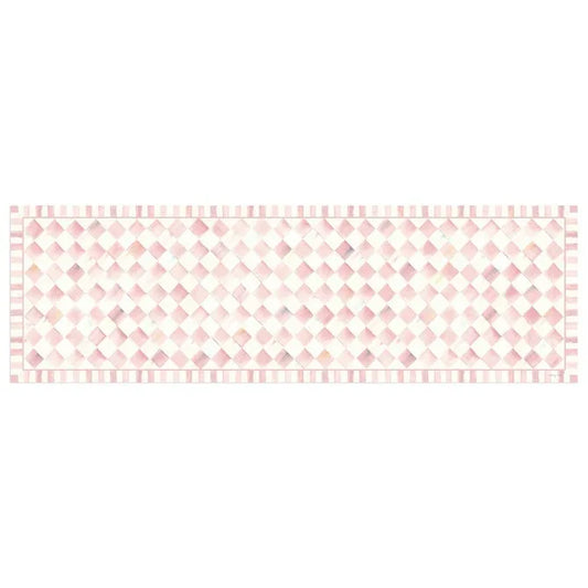 Rosy Check 2'6" x 8' Runner Floor Mat