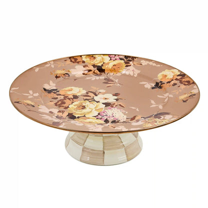 Wild Rose White Mini Pedestal Platter