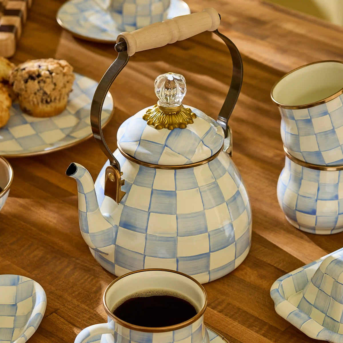 Royal Check 2 Quart Tea Kettle