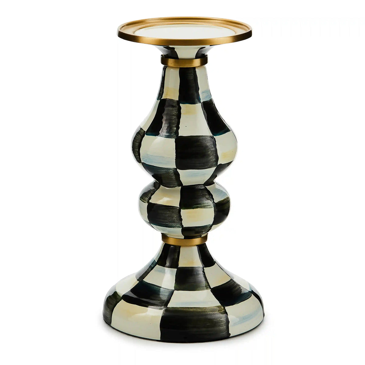 Sky Check Large Pillar Candlestick