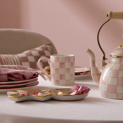 Royal Check Porcelain Mug