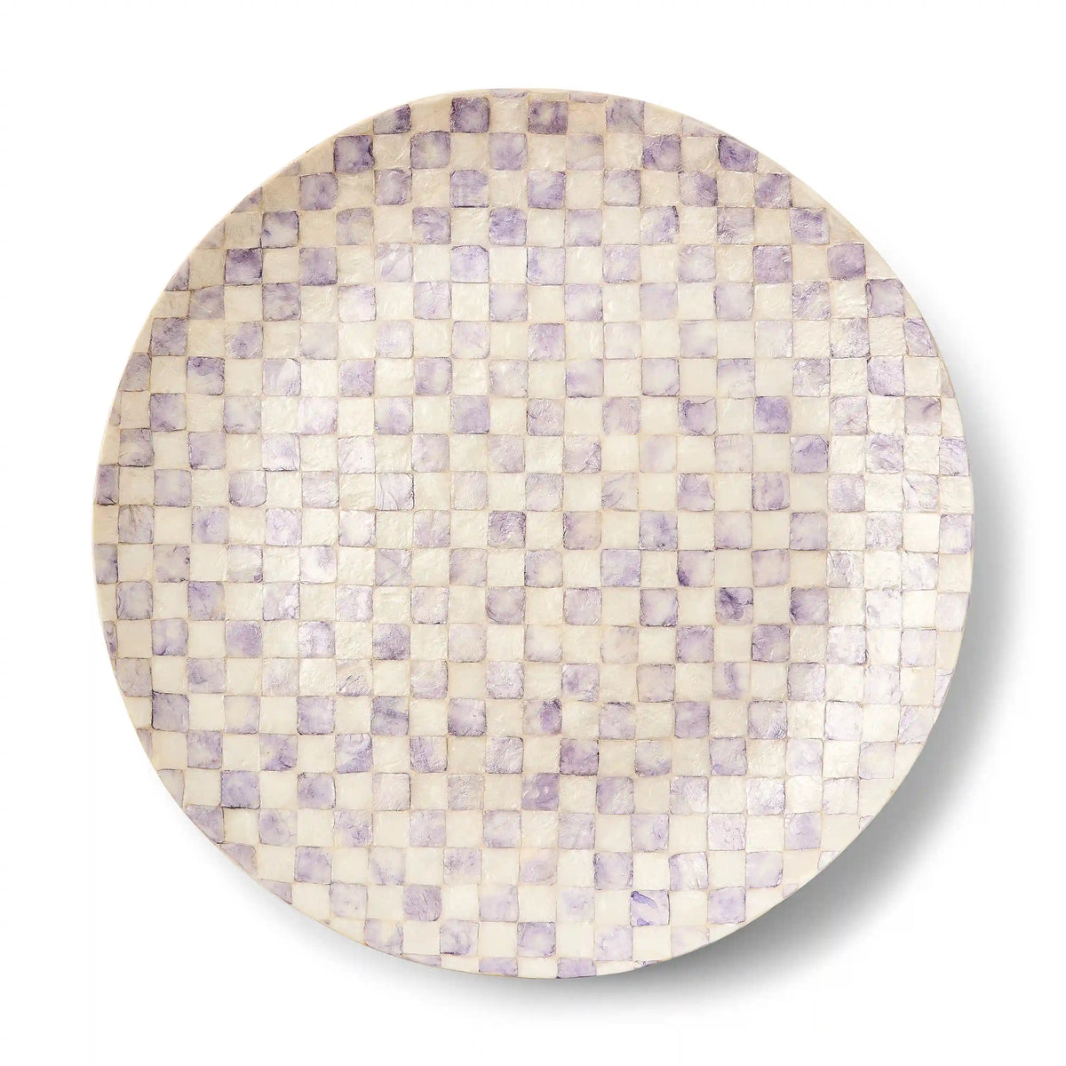 Courtly Check Capiz Decorative Bowl