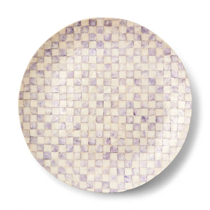 Courtly Check Capiz Decorative Bowl