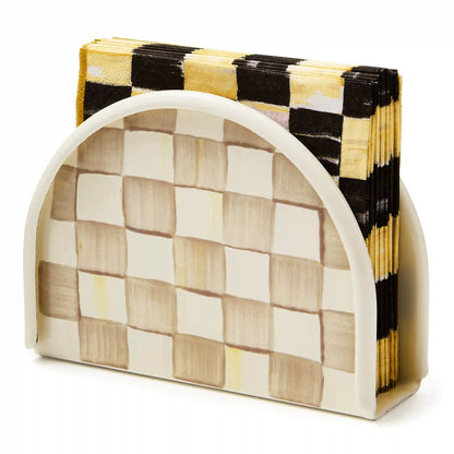 Rosy Check Napkin Holder