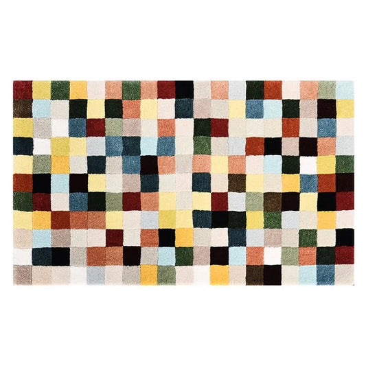 Multicolor Checkerboard 2'3" x 3'9" Rug