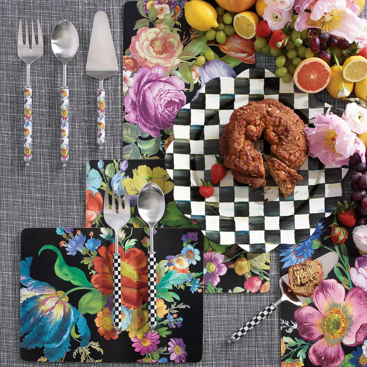 Royal Check Cork Back Placemats, Set of 4