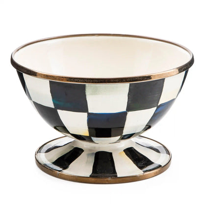 Violet Check Ice Cream Dish