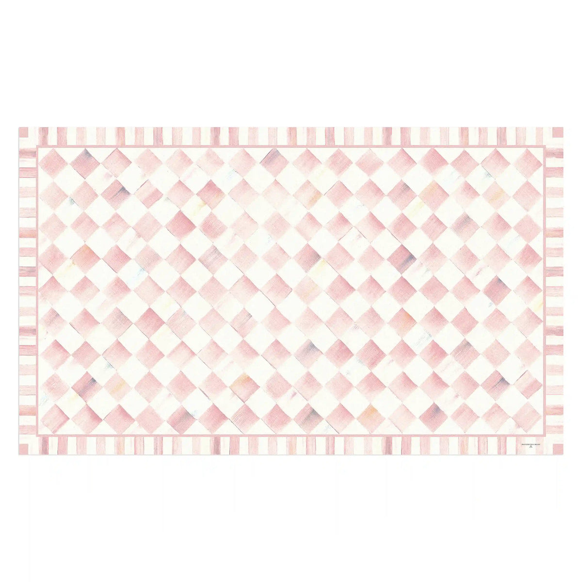 Rosy Check 2' x 3' Floor Mat