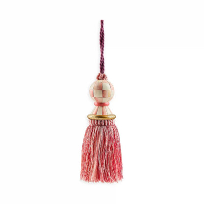 Violet Check Tassel