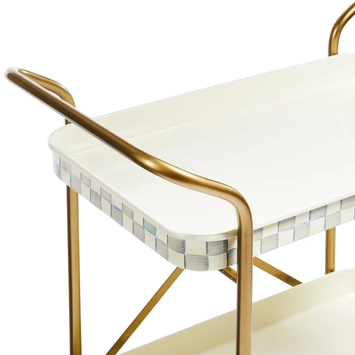 Courtly Check 2-Tier Kitchen Cart