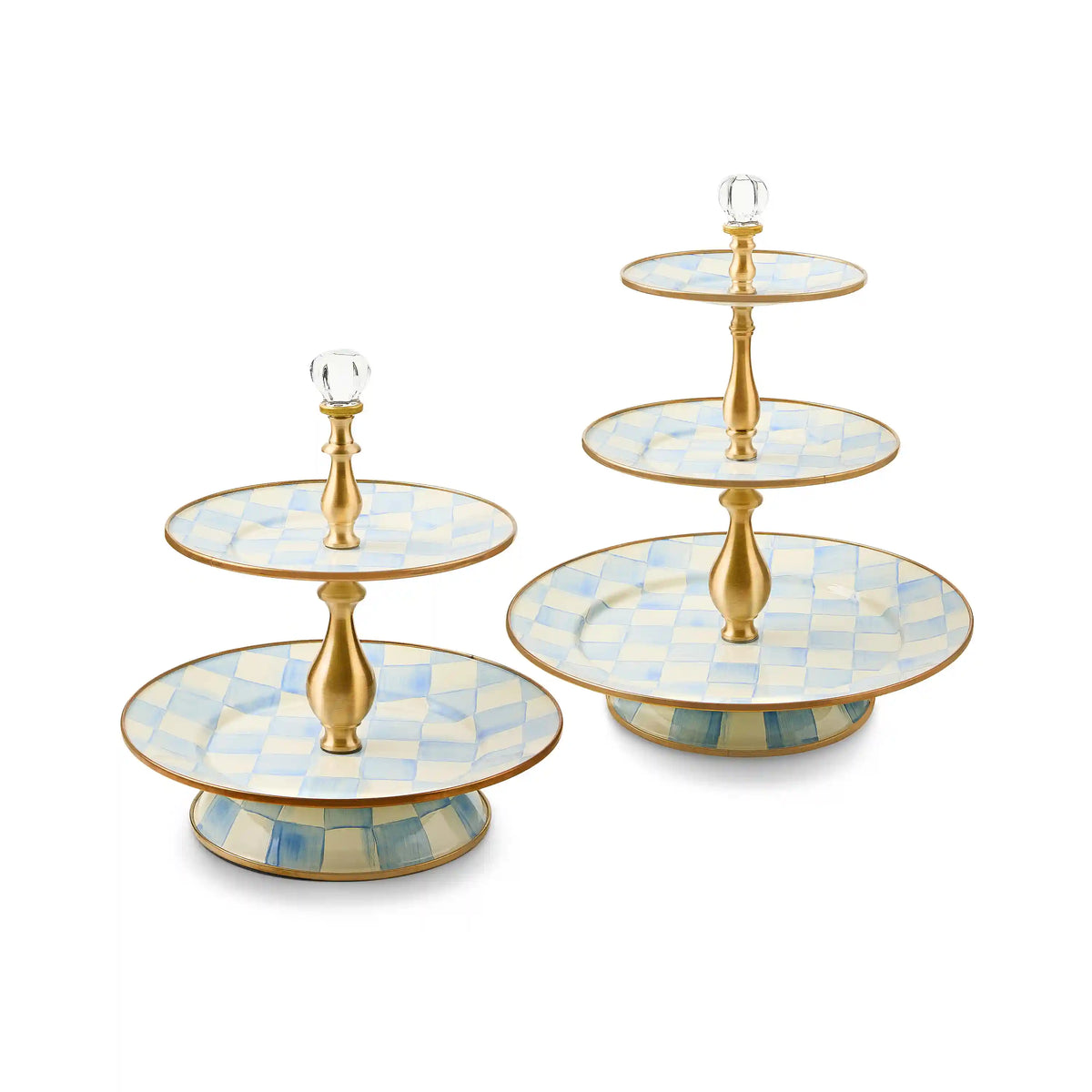 Royal Check Two Tier Sweet Stand