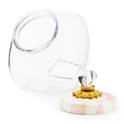 Sweets Jar with Courtly Check Enamel Lid