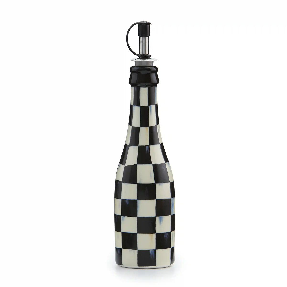 Mocha Check Farmhouse Oil Cruet
