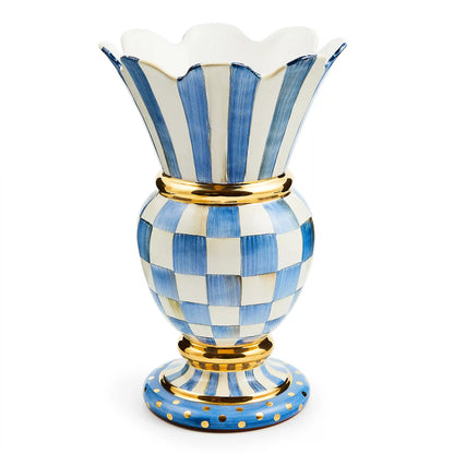 Parchment Check Great Vase