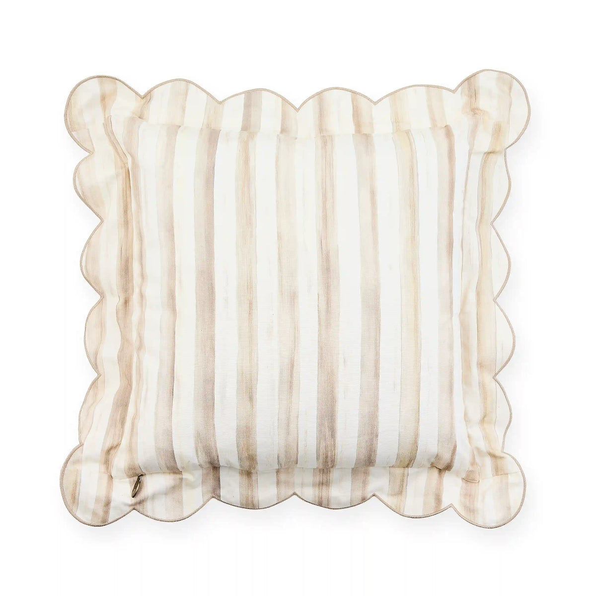 Courtly Check Reversible Scalloped Throw Pillow