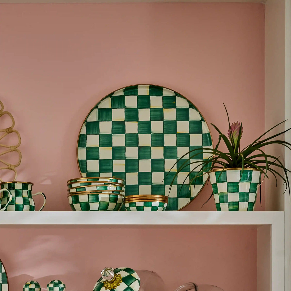 Royal Check Serving Platter