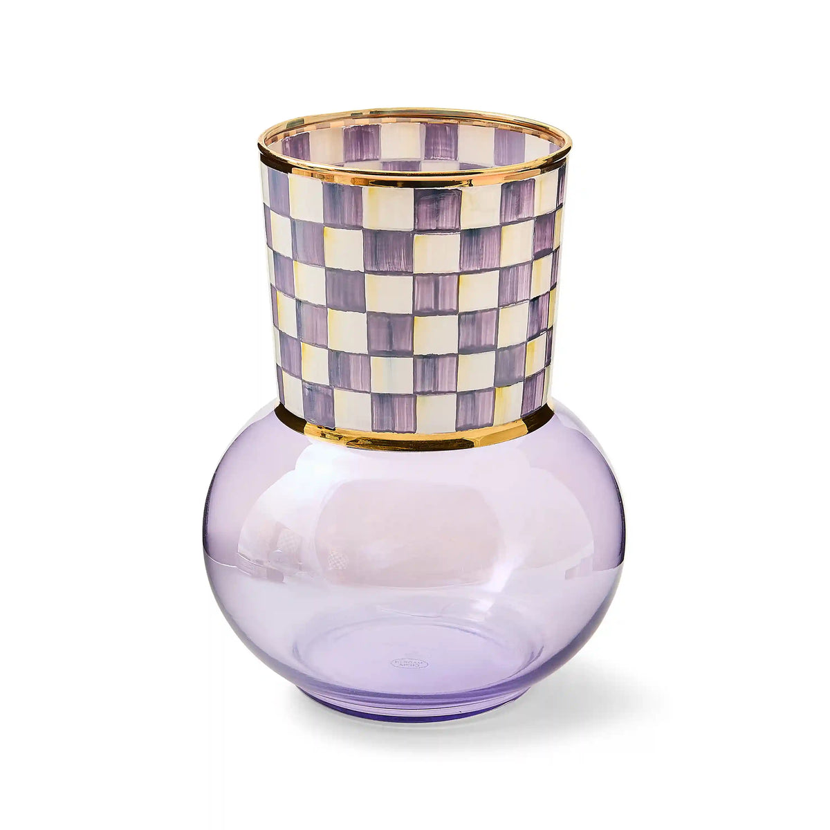 Courtly Check Glass Vase