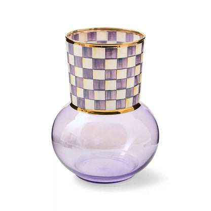 Courtly Check Glass Vase