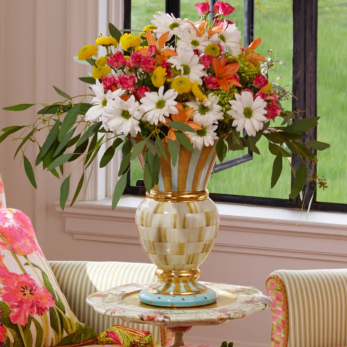 Royal Check Great Vase