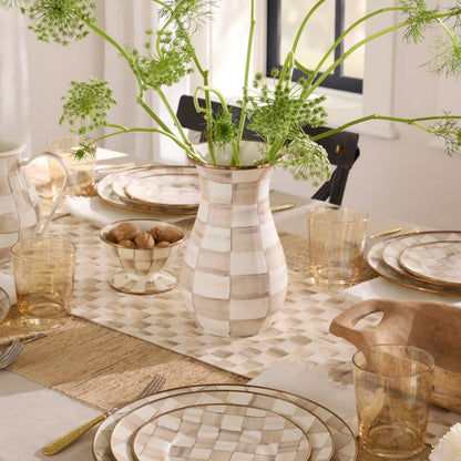 Wild Rose White Tall Vase