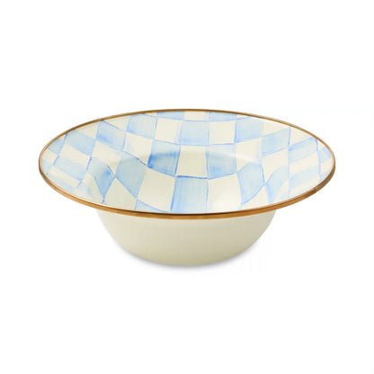 Rosy Check Serving Bowl