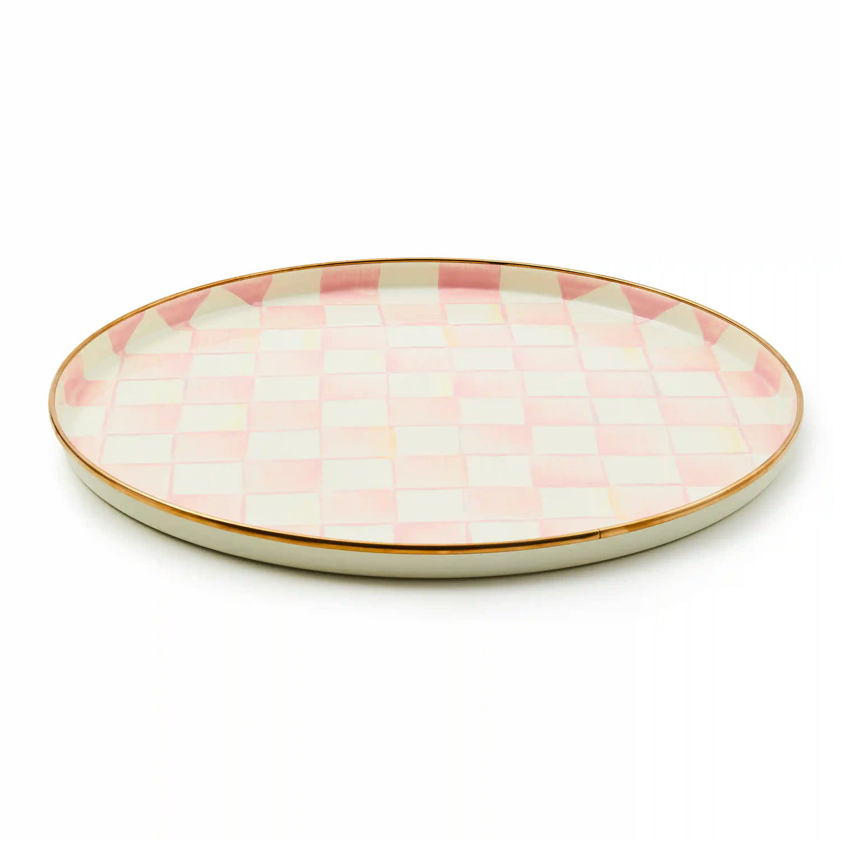 Courtly Check Round Tray
