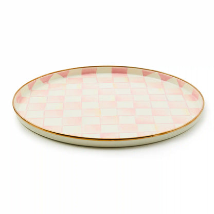 Royal Check Round Tray