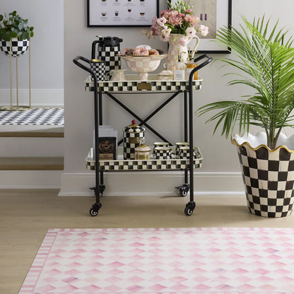 Rosy Check 3' x 5' Floor Mat