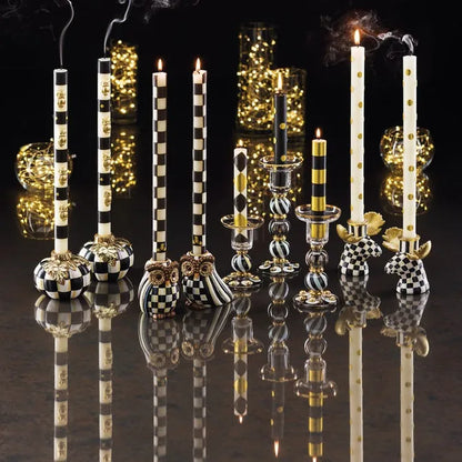 Courtly Check Moose Candlesticks - Set of 2