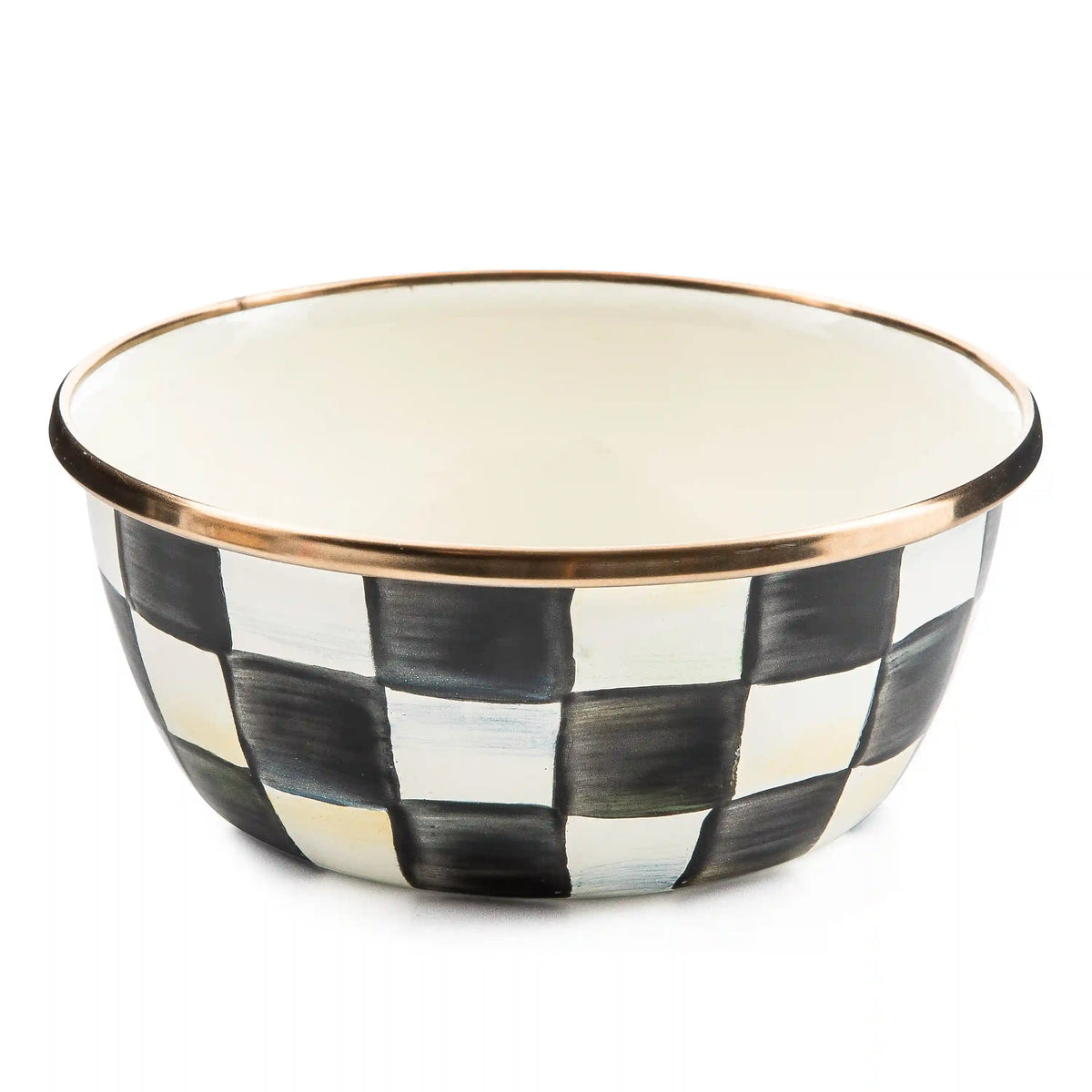 Violet Check Pinch Bowl