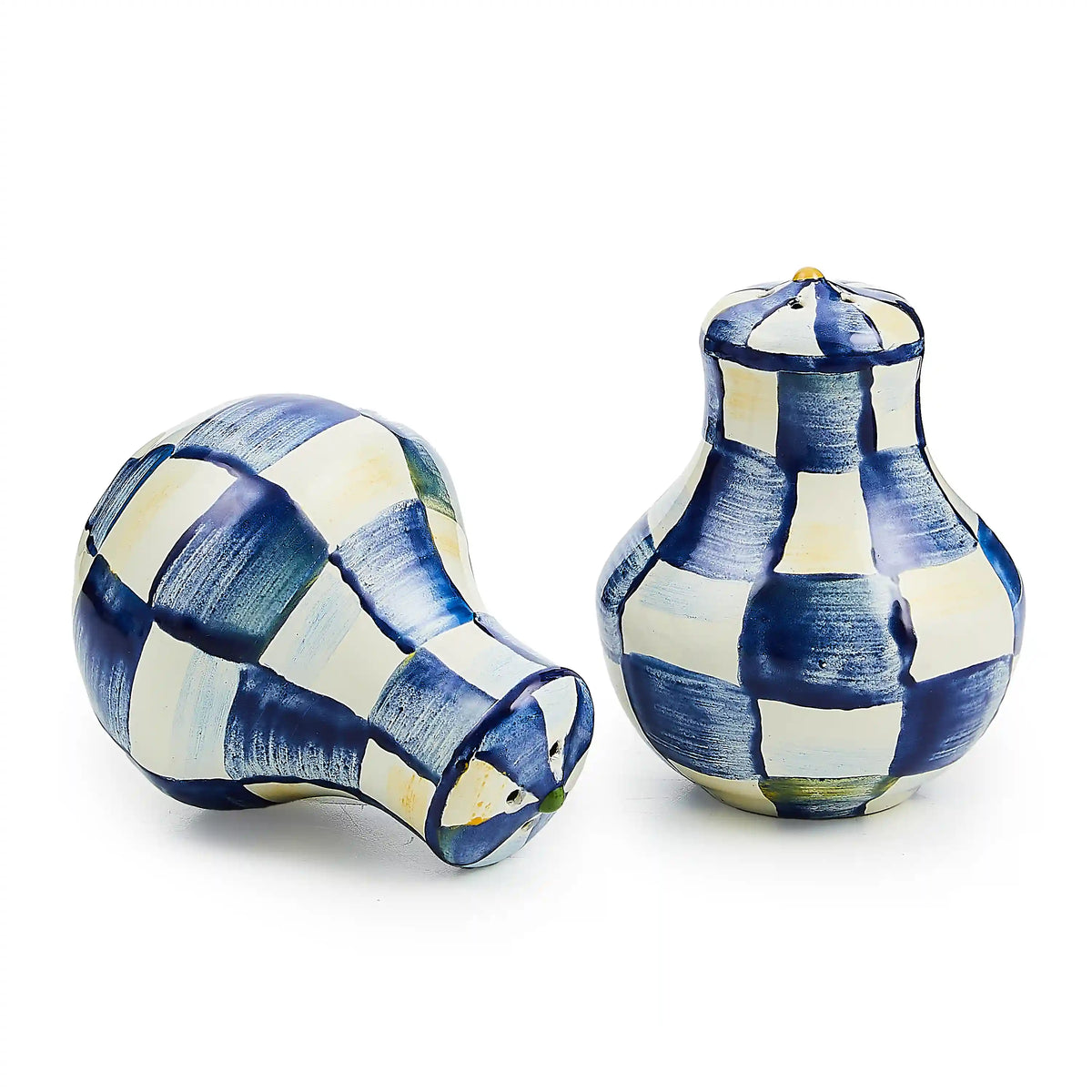Sterling Check Large Salt & Pepper Shakers