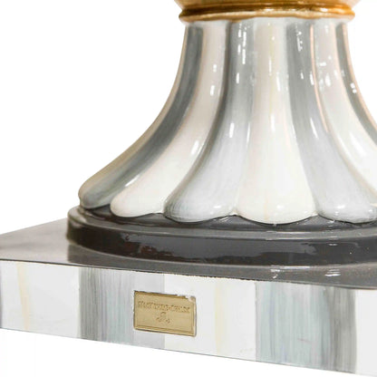 Royal Check Pedestal Urn