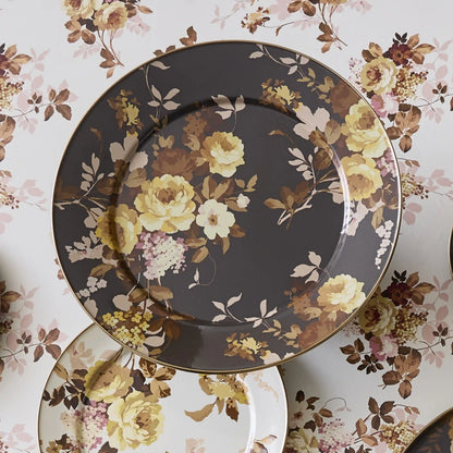 Wild Rose Mauve Round Tray