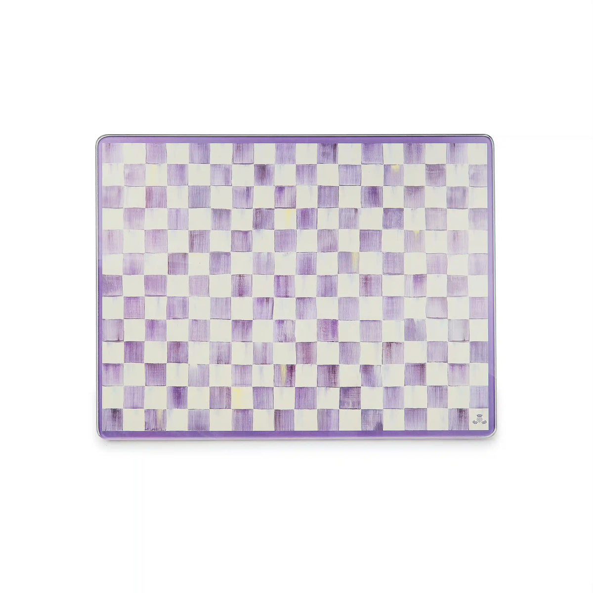 Sterling Check Glass Cutting Boards, Set of 2