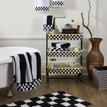 Violet Check 3-Tier Kitchen Cart