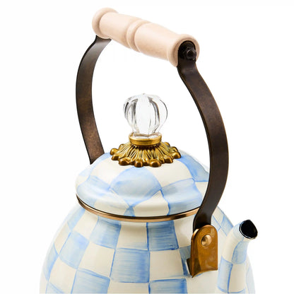 Emerald Check 3 Quart Tea Kettle