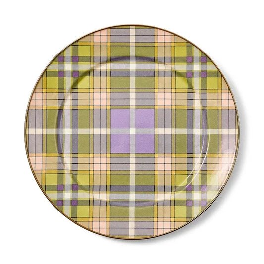 Tartan Violet Charger/Plate